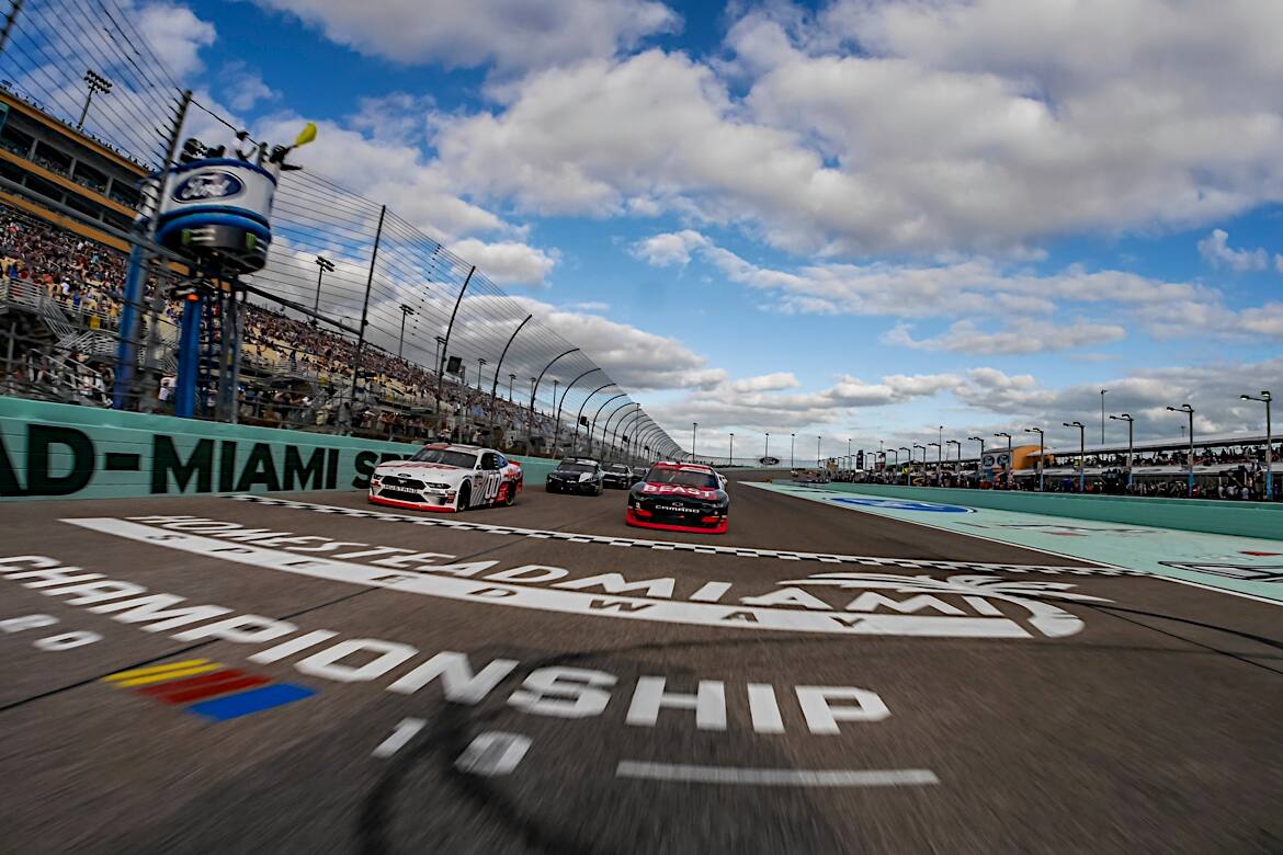 SHR's Cole Custer battled from one lap down to finish runner-up in Saturday NASCAR Xfinity race. SHR's Cole Custer battled from one lap down to finish runner-up in Saturday NASCAR Xfinity race.